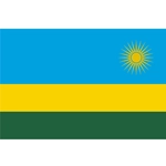 Vector flag of Rwanda