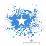 العلم الصومالي في شكل رشات الحبر
