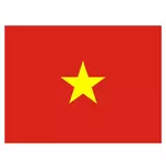 Wietnamski flaga wektor