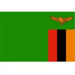 Vector flag of Zambia
