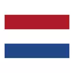 네덜란드의 국기 벡터