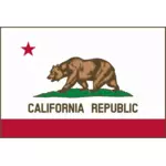 캘리포니아 공화국 국기 벡터 이미지