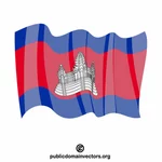 Kamboçya Krallığı bayrağı