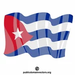 Bendera grafis vektor Kuba