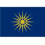 国旗的希腊马其顿