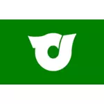 Official flag of Higashiyuri vector drawing