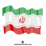 Irans nationella flagga