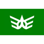 Offizielle Flagge der Kawauchi Vektor-ClipArt