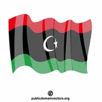 Libyska nationella flaggan