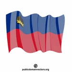 Liechtenstein nasjonalflagg