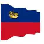 Zvlněná vlajka Lichtenštejnska