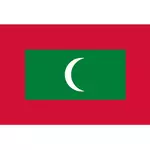 马尔代夫矢量标志