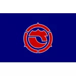 Officiella flagga Satomi vektorritning