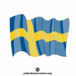 Nationale vlag van het Koninkrijk Zweden