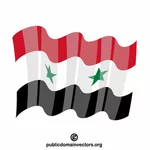 Flag of Syria clip art
