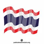 Flag of Thailanda clip art