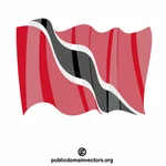 Flagge von Trinidad und Tobago vektor