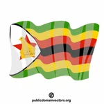 Flagge der Republik Simbabwe