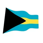 Agitant le drapeau des Bahamas