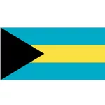 Vector drapeau des Bahamas