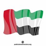 Flaga Zjednoczone Emiratów Arabskich wektor
