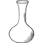 Vector image of a flask
