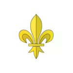 Image of French Canadian version of the fleur-de-lys
