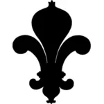 Silhouette grafikk av Scout emblem