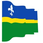 Wavy flag of Flevoland