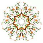 Image clipart vectoriel ornement coloré