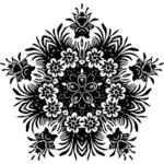 Blomstrende design silhuett
