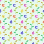 Patrón floral en vector de la imagen fondo blanco