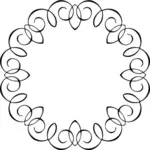 Cadre ovale spirale