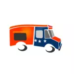 Food truck vector drawing