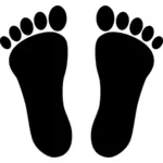 Vector clip art of footprints