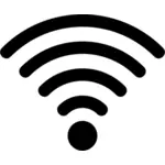Silueta de semnal Wi-fi