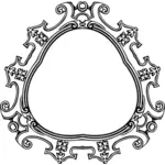 Triangular decorative frame