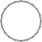 Round spiky frame