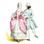 Sala balowa francuski kostiumy