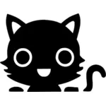 Friendly kitten icon
