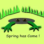 '' Våren har kommet '' med frosk