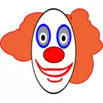 Clown face vector image