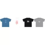Fire t-skjorter