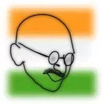 Imagen vectorial de Gandhi