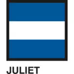 Gran Pavese флаги, флаг Джульетта