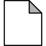 Generische Dokument-Symbol Vektor-ClipArt