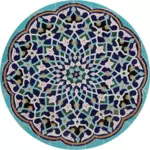 幾何学的なイスラム タイル工事