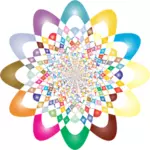 Prismatic kleurrijke vortex vector afbeelding