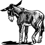 Ilustración de vector de burro