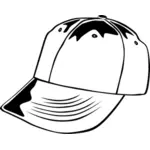 בתמונה וקטורית כובע בייסבול לבנים